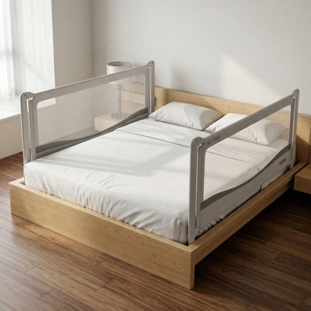 Bariere protectie pentru pat - PACHET PREMIUM: 2 Protectii laterale pat, PREMIUM XXL, pat 150x200 cm + Set Conectori