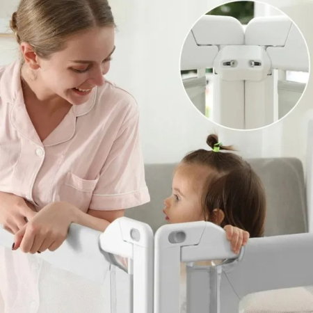 PACHET PREMIUM: 2 Protectii laterale pat, PREMIUM XXL, pat 160x200 cm + Set Conectori [40]