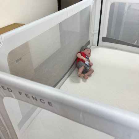 PACHET PREMIUM: 3 Protectii laterale pat, PREMIUM XXL, 140x200 cm + 2 Seturi Conectori [19]