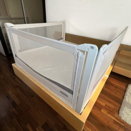 PACHET PREMIUM: 3 Protectii laterale pat, PREMIUM XXL, 200x200 cm + 2 Seturi Conectori [8]