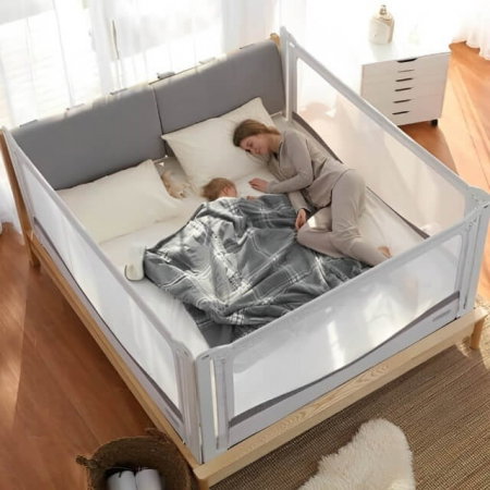 PACHET PREMIUM: 3 Protectii laterale pat, PREMIUM XXL, 140x200 cm + 2 Seturi Conectori [25]