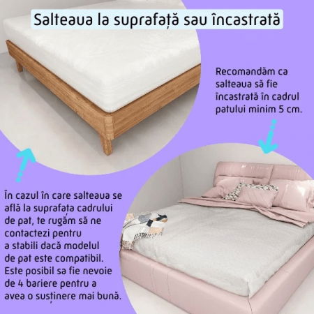 PACHET PREMIUM: 2 Protectii laterale pat, XXL de dimensiuni 150x200 cm + Set Conectori [7]