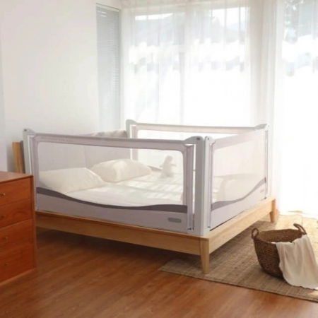 PACHET PREMIUM: 2 Protectii laterale pat, XXL dimensiuni 160x200 cm + Set Conectori [14]