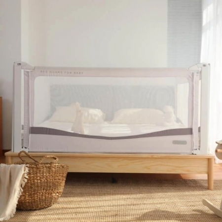 PACHET PREMIUM: 2 Protectii laterale pat, XXL dimensiuni 160x200 cm + Set Conectori [15]
