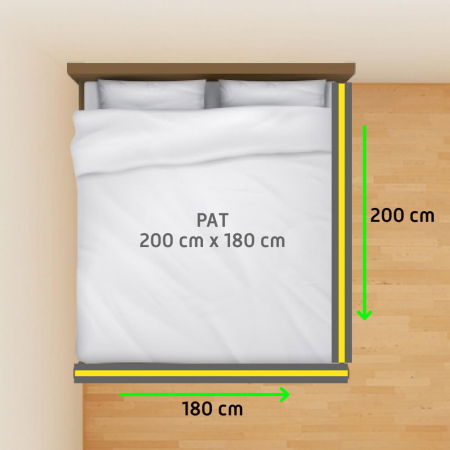 Bariere protectie pentru pat - PACHET PREMIUM: 2 Protectii laterale pat, XXL dimensiuni 180x200 cm + Set Conectori