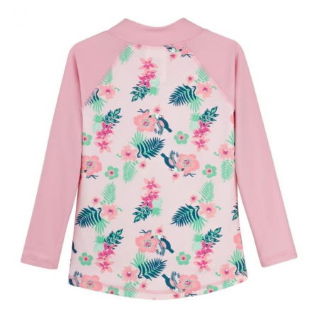 PACHET: SLIP + BLUZA, Floral Pink, Marimea 4 [8]