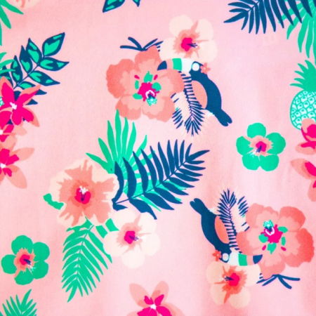 PACHET: SLIP + TRICOU, Floral Pink, Marimea 0 [11]