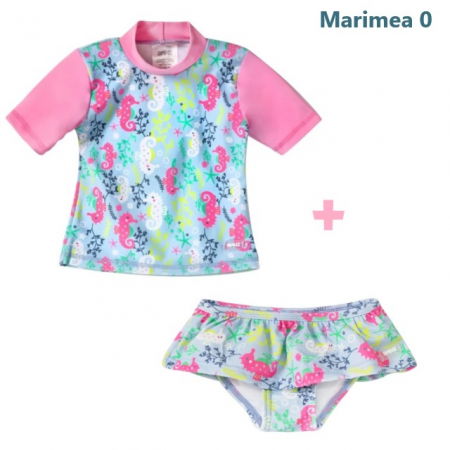 Haine plaja / inot - PACHET: SLIP + TRICOU, Sea Horse, Marimea 0