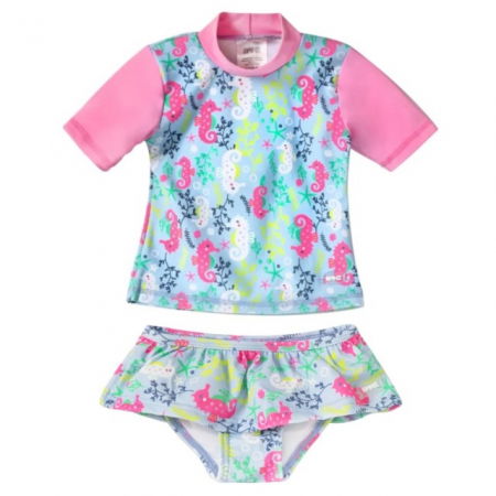 Haine plaja / inot - PACHET: SLIP + TRICOU, Sea Horse, Marimea 4