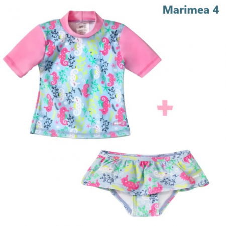 Haine plaja / inot - PACHET: SLIP + TRICOU, Sea Horse, Marimea 4
