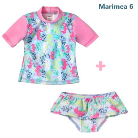 Haine plaja / inot - PACHET: SLIP + TRICOU, Sea Horse, Marimea 6
