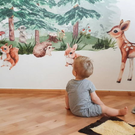 Padure plina cu animale - autocolante pentru copii, Diverse modele [4]
