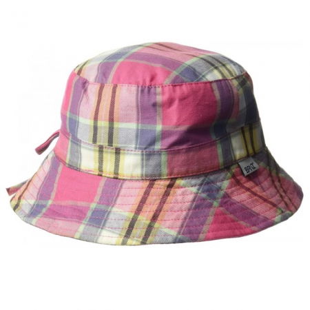 Palarie Bebelusi Bucket, Protectie Soare UPF50+, Pink Check, Diverse marimi [2]
