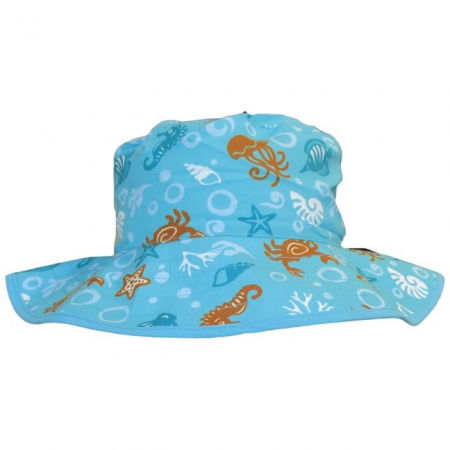 Palarie bebelusi reversibila pentru protectie solara UPF50+, Aqua Sea, 0 - 2 ani [2]