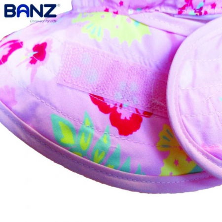 Palarie Bebelusi Reversibila, Protectie Solara UPF50+, Pink Floral, Diverse marimi [8]