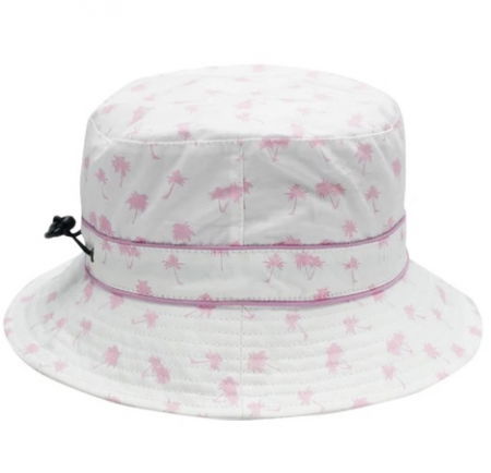 Palarie Copii Bucket, Protectie Soare UPF50+, White Palm Tree, Diverse marimi [3]