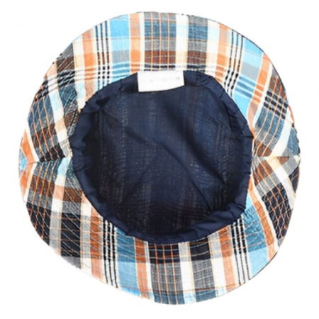 Palarii protectie UV - Palarie Bucket, Protectie Soare UPF50+, Blue Orange, Diverse marimi