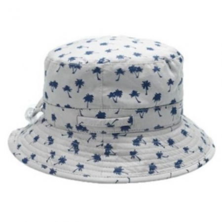 Palarii protectie UV - Palarie Copii Bucket, Protectie Soare UPF50+, Light Palm Tree, Diverse marimi