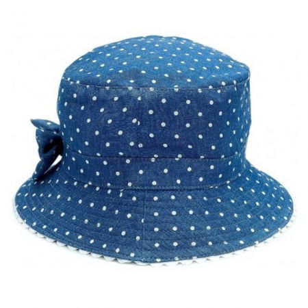 Palarie Copii Bucket, Protectie Solara UPF50+, Blue Dots, Diverse marimi [2]