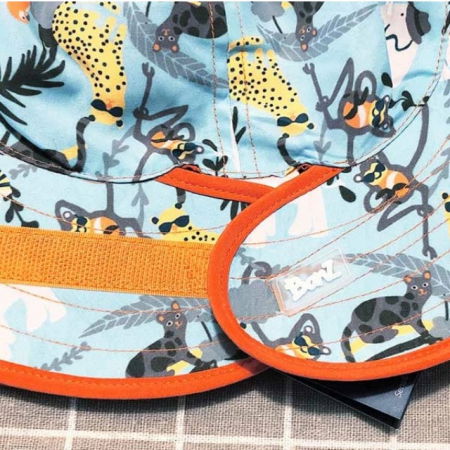 Palarie Bebelusi Reversibila, Protectie Solara UPF50+, Jungle Light, 0 - 2 ani [3]
