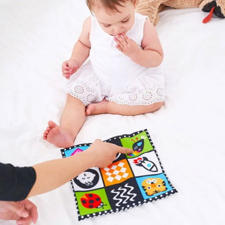 Paturica senzoriala bebe, jucarie moale educativa, 27 x 27 cm, Empria, Vehicule [6]