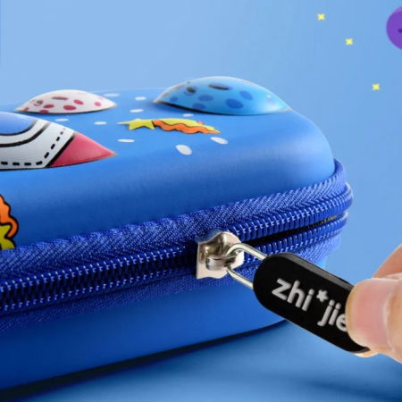 Penar 3D, compartimentat, imagini in relief, inchidere cu fermoar, pentru scoala si gradinita, Empria, Nava spatiala [3]