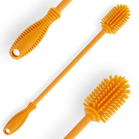 Perie din silicon pentru biberoane, sticle, pahare, fara BPA, sterilizabila, Empria, Diverse culori [3]
