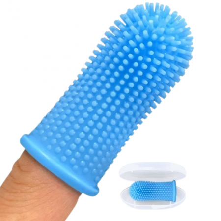 Periuta de dinti degetar 360° din silicon pentru gingii bebe, Empria, Diverse culori [2]