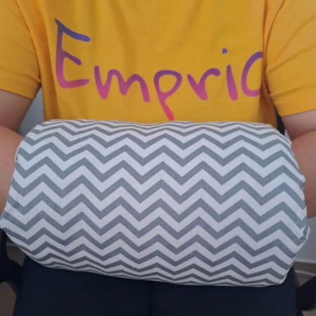 Perna de alaptare bebelusi pentru brat, perna relaxare, Empria, 24x20x10 cm, ZigZag [6]