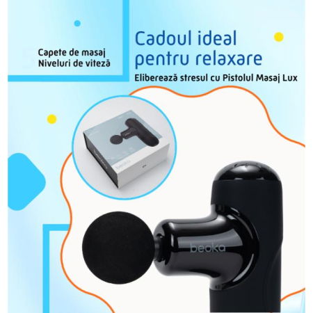 Pistol Masaj Lux  - Aparat Masaj Portabil Profund pentru Relaxare si Recuperare | Cadou Premium pentru Barbati si Femei [2]
