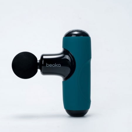 Pistol Masaj Premium - Aparat Masaj Ultra-Portabil, 5 Capete, 5 Viteze, 3000 Percutii, Motor Silentios, Carcasa Depozitare, Verde [18]