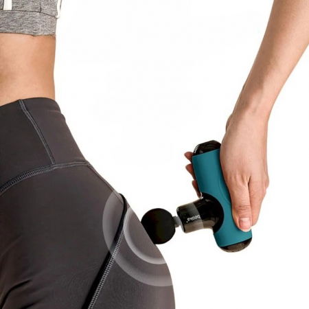 Pistol Masaj Premium - Aparat Masaj Ultra-Portabil, 5 Capete, 5 Viteze, 3000 Percutii, Motor Silentios, Carcasa Depozitare, Verde [2]