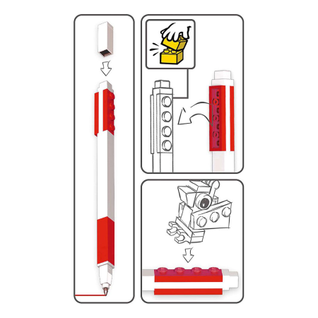 LEGO - Pix cu gel LEGO® - rosu (52602)