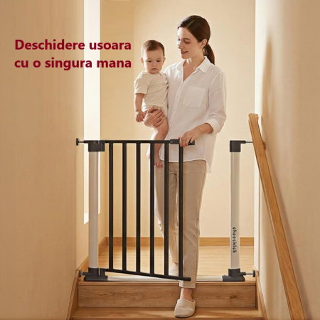 Poarta de siguranta pentru copii, ce poate fi montata la usi sau scari [24]