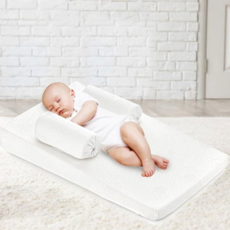 Somnul bebelusului - Pozitionator cu plan inclinat Baby Eco Reflux White