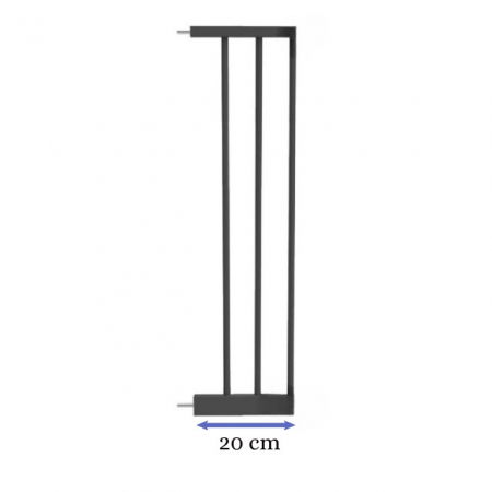 Prelungire poarta de siguranta, 20 cm, Negru [0]