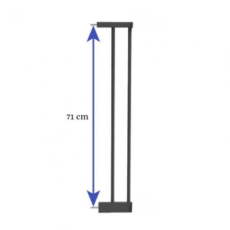 Prelungire poarta de siguranta, 10 cm, Negru [4]
