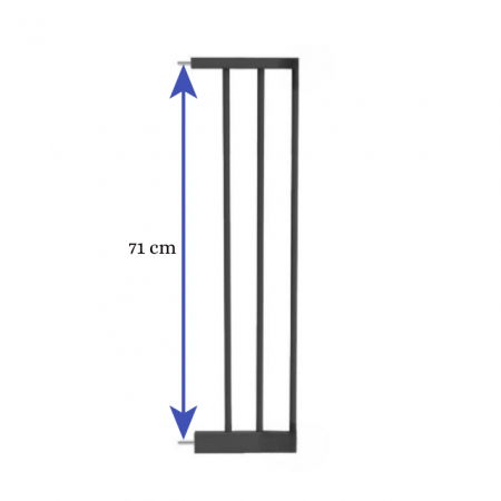 Prelungire poarta de siguranta, 20 cm, Negru [4]