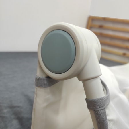 PRODUS RESIGILAT - Bariera protectie pat copii, rabatabila, 180 cm, Alb/Gri [2]