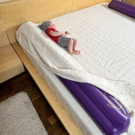 Produse resigilate pentru copii si bebelusi - PRODUS RESIGILAT - Set bumpere gonflabile protectie pat copii, Empria, 2 bucati, portabile, 120x20x15 cm