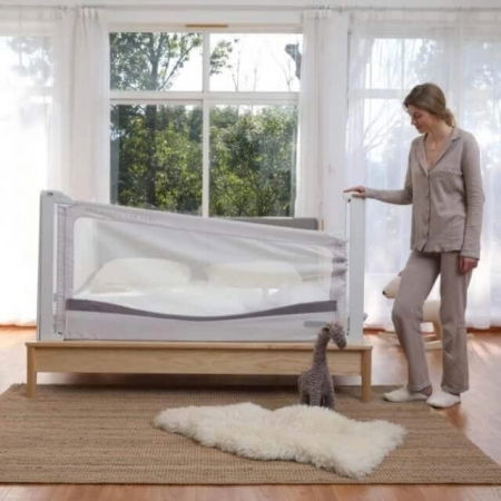 Bariere protectie pentru pat - Protectie laterala pat XXL inaltime ajustabila 81-96 cm | Buy4Baby