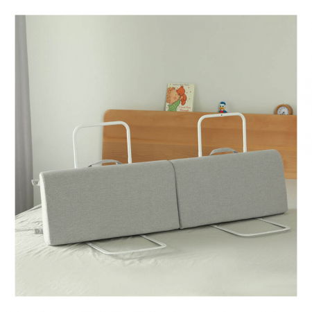 PRODUS RESIGILAT - Protectie pat copil, pliabila si super portabila, H 30 cm, Gri, 120 cm [12]