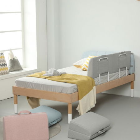 Protectie pat copil, pliabila si super portabila, H 30 cm, 120 cm, Gri [14]