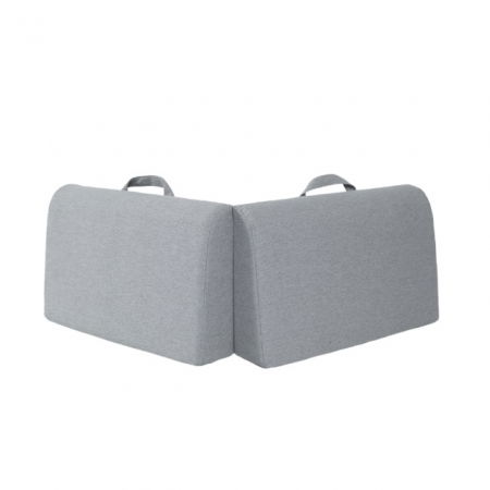 Aparatori laterale patut bebe - Protectie pat copil, pliabila si super portabila, H 30 cm, 120 cm, Gri