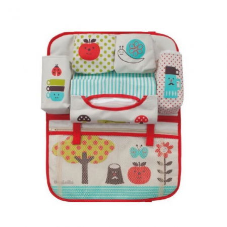 Protectie scaun auto, organizator auto copii, 8 buzunare, Empria, 54x43 cm, Diverse culori [6]