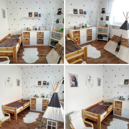 Puncte pentru perete in culori pamantii, Diverse modele [3]