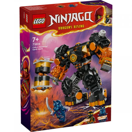 LEGO - LEGO® Ninjago - Robotul stihie de pamant al lui Cole (71806), 235 piese
