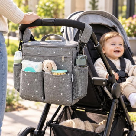 Rucsac multifunctional 5 in 1 geanta bebe, 37x18x31 cm, Diverse culori [5]