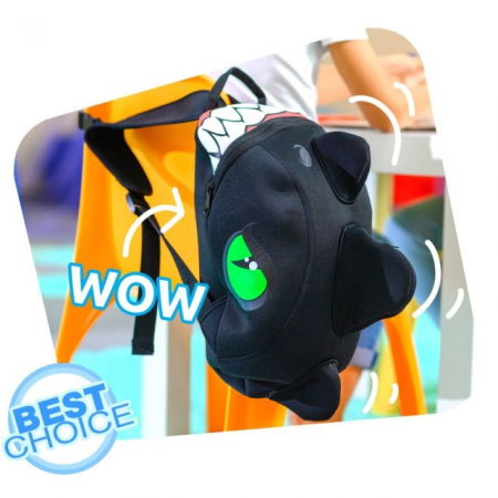 Rucsac pentru copii, model 3D cu Dragon, bretele ajustabile, Diverse culori [4]