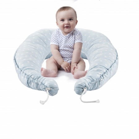 Somnul bebelusului - Saltea reductor 5 in 1 BabyNest Cushion, Bleu